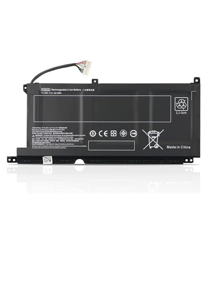 بطارية بديلة للكمبيوتر المحمول PG03XL لجهاز HP Pavilion Gaming 15-dk0xxx 15-dk1xxx 15-dk2xxx 15-ec0xxx 15-ec1xxx 15-ec2xxx 16-a0xxx 15-dk0015la 15-dk0001la 15-dk0007ng HSTNN-DB9G L48430-2B2 - Image 1