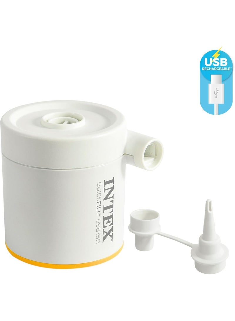 Intex Full Dura-Beam Premaire Camping Mattress w/ USB150, Inflated Size: 1.37m x 1.91m x 22cm (64012) - Image 4