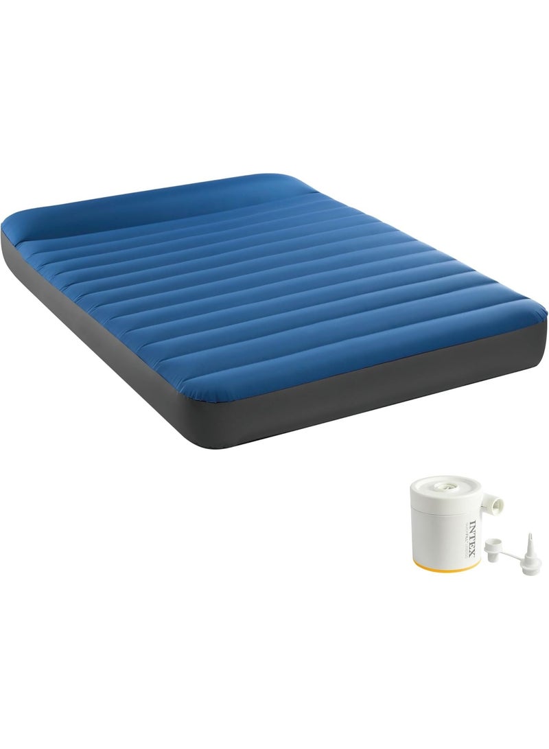Intex Full Dura-Beam Premaire Camping Mattress w/ USB150, Inflated Size: 1.37m x 1.91m x 22cm (64012) - Image 1