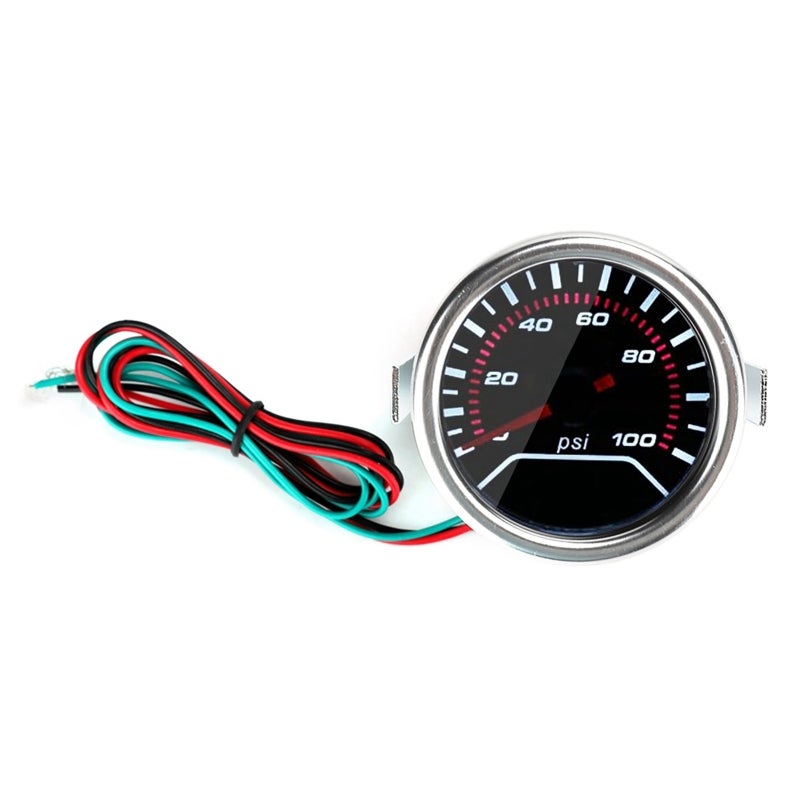 Dyno Racing مقياس ضغط الزيت الرقمي 0-100 PSI 12 فولت - مزود بحساس عالي الدقة لمراقبة محرك السيارة - Image 2
