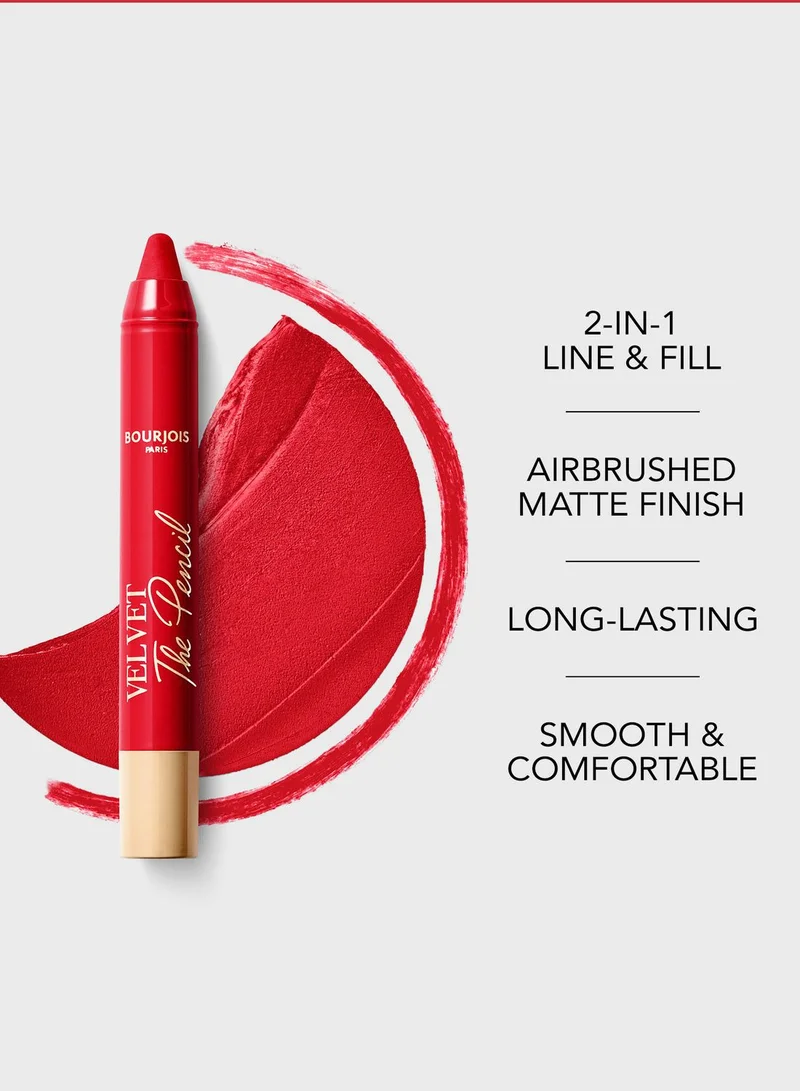 BOURJOIS PARIS Velvet the Pencil - 07- Rouge Es-Carmin, 3g