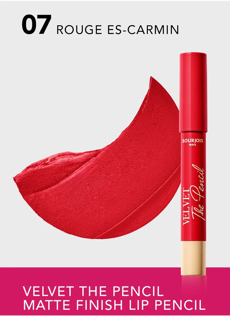 BOURJOIS PARIS Velvet the Pencil - 07- Rouge Es-Carmin, 3g