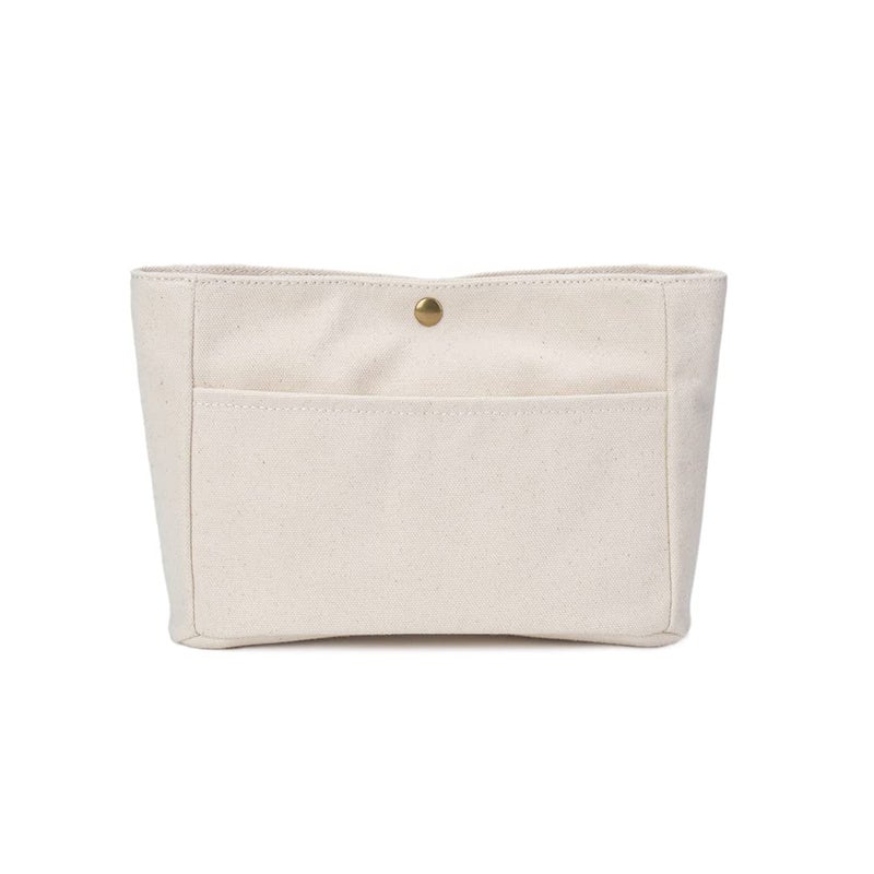 YONBEN Storage Bag Lightweight Large Capacity Eco Friendly Cotton Canvas Bag Inner Bag Handbag Organizer CanvasBeige - Image 2
