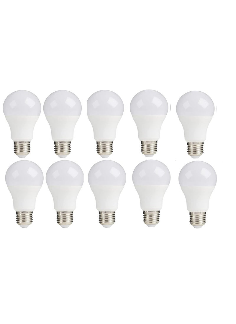 Generic - 9 watt LED bulb - E27 screw cap - provides all lighting uses inside the house - (yellow light) (10), 9.0 watts - Image 1