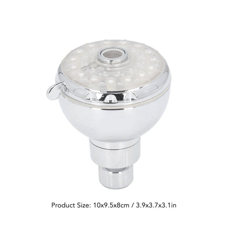 رأس دش المطر LED متغير الألوان عالي الضغط مثبت في حمام الحمام - Image 3