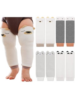 SYOSI Toddler Baby Leg Warmers, Cute Animal Pattern Long Legwarmers Knee Socks Knee Protector Leg Sleeves for Baby Kids Toddlers Girl and Boy 0-5 Years, Best Infant Gift, One Size, Pack of 4  - Image 1