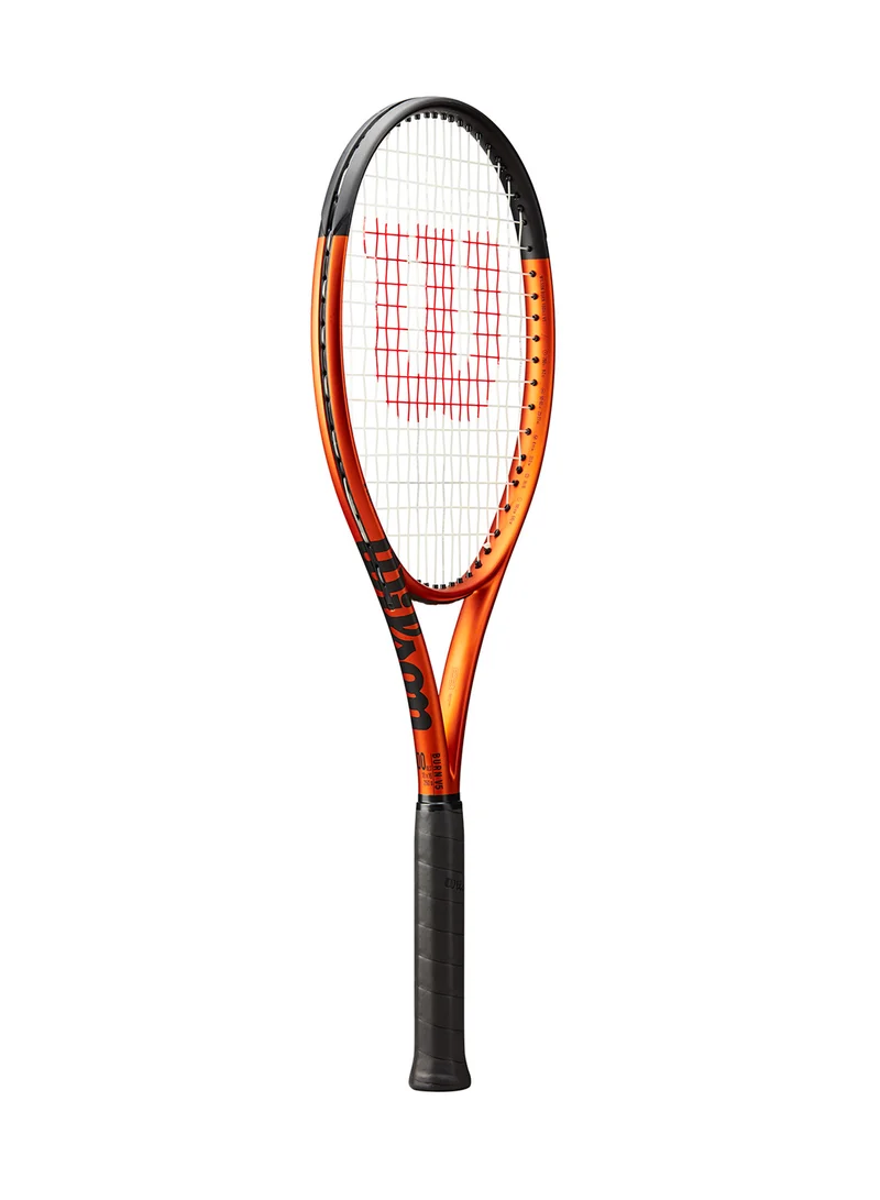 Wilson Burn 100Uls V5 Tennis Racket, 18x16, Adults, Intermediate/ Advanced - Orange/ Black