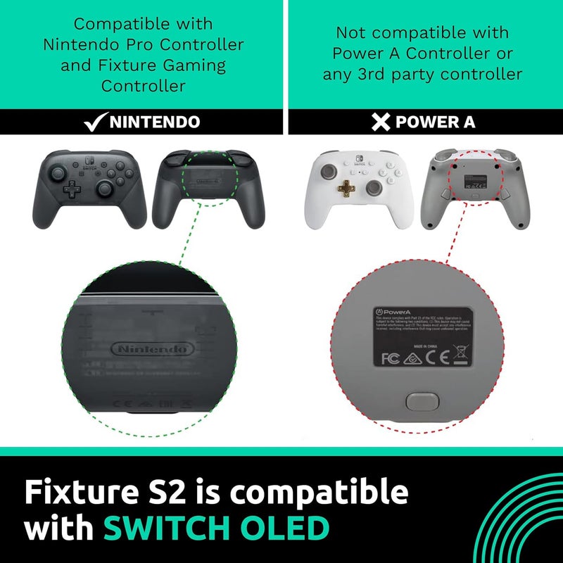 Fixture Gaming Fixture S2 Bundle Gaming Console Monitor and Controller Mount with Carrying Case Compatible with Nintendo Switch OLED and Pro Controller - Image 4