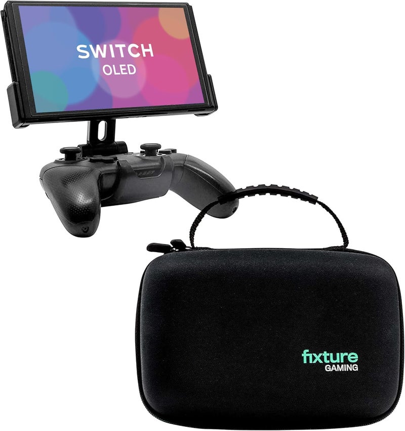 Fixture Gaming Fixture S2 Bundle Gaming Console Monitor and Controller Mount with Carrying Case Compatible with Nintendo Switch OLED and Pro Controller - Image 1