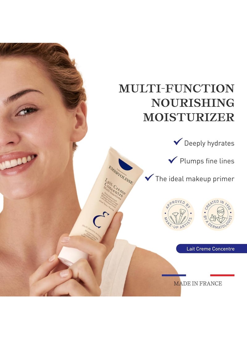 Lait-Crème Concentré, Multifunction Daily Moisturizer, Primer, and Makeup Remover, Suitable for All Skin Types. French Face Cream With Shea Butter & Aloe Vera