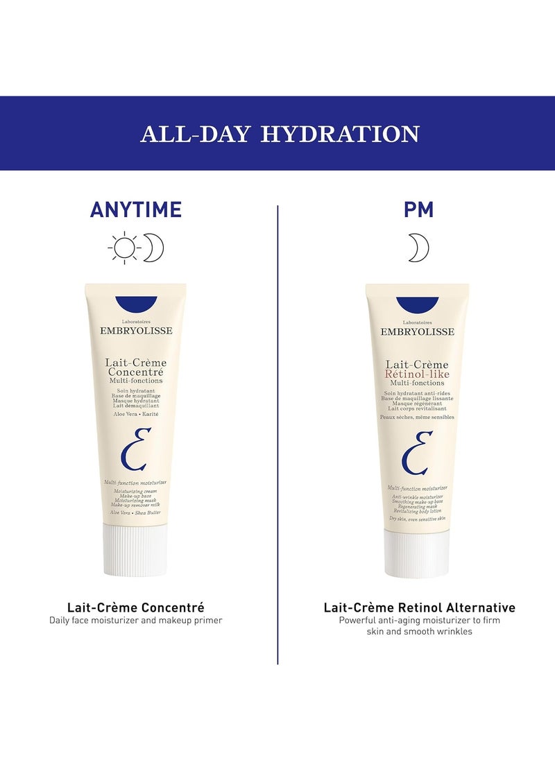 Lait-Crème Concentré, Multifunction Daily Moisturizer, Primer, and Makeup Remover, Suitable for All Skin Types. French Face Cream With Shea Butter & Aloe Vera