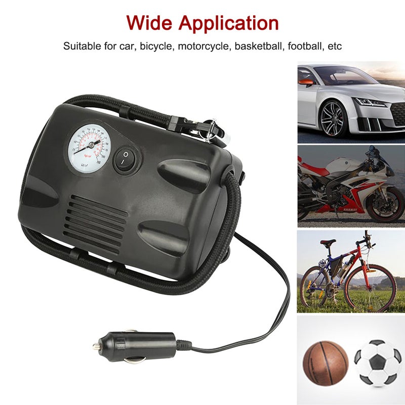 DC 12V Portable Air Compressor 260PSI Tire Inflator Pump for Car Bicycle Motorcycle - Image 2