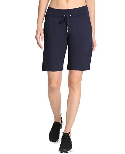 Danskin Women's Essential Bermuda Short, Midnight Navy, Small - Image 4