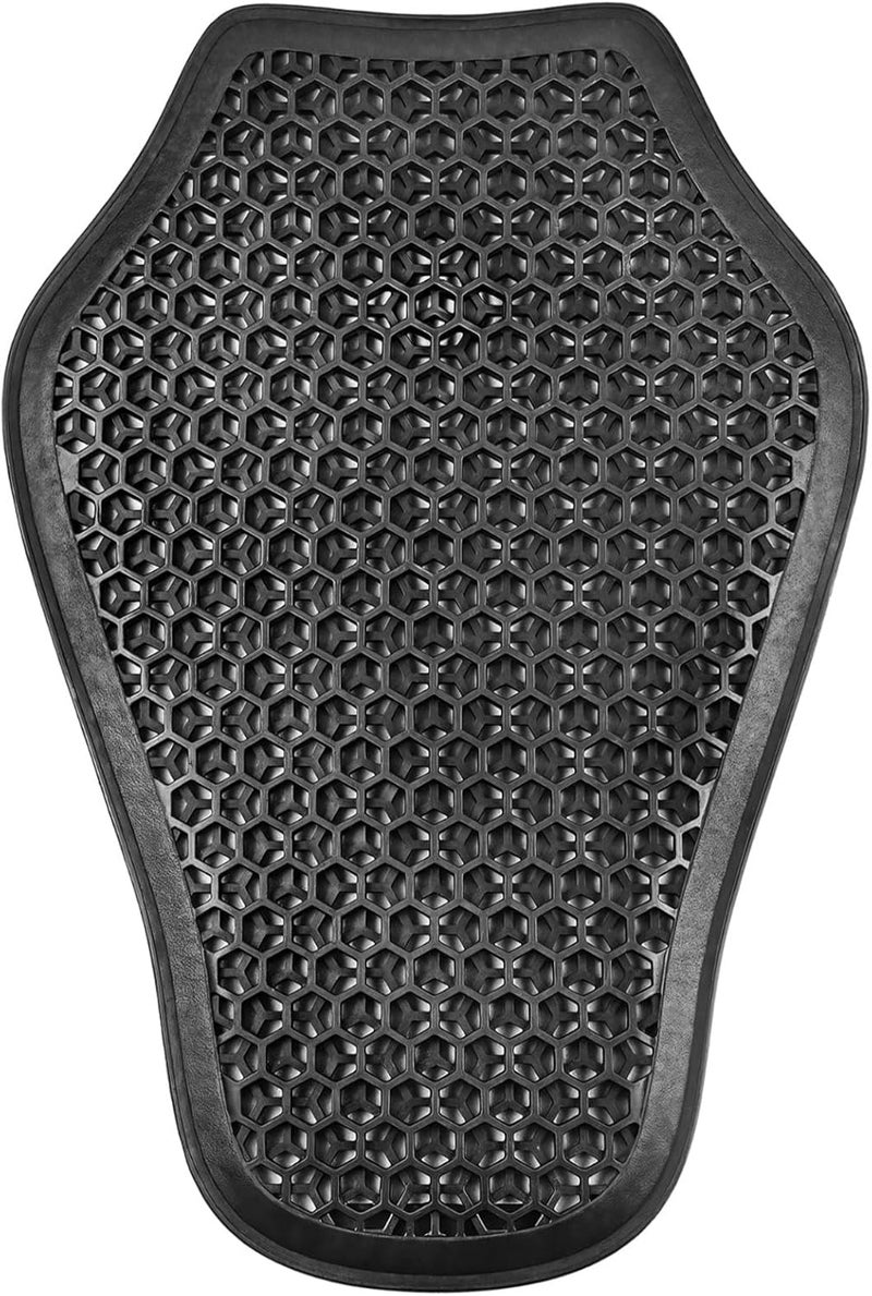 Motorcycle Back Protector, Breathable 3D Mesh Armor, Impact-Resistant Rubber, Universal 15.7X10.6 Inches Size - Image 1
