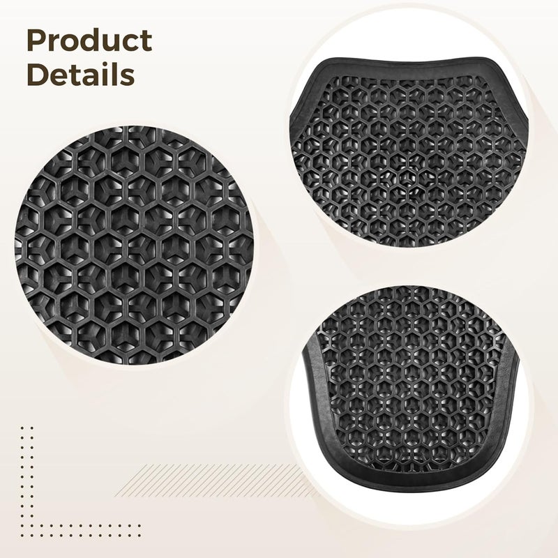 Motorcycle Back Protector, Breathable 3D Mesh Armor, Impact-Resistant Rubber, Universal 15.7X10.6 Inches Size - Image 5