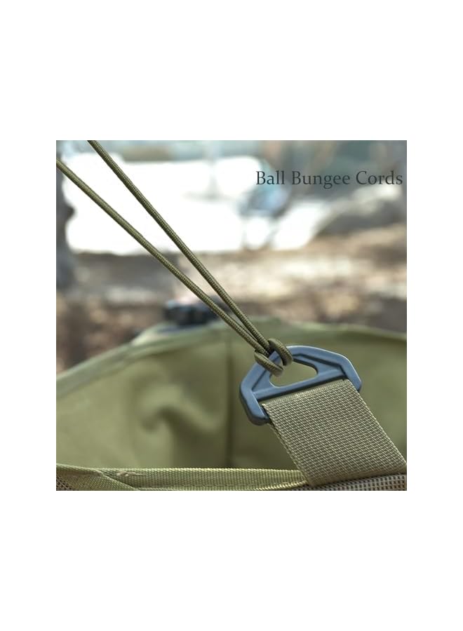 The Bros The Bros 50 Pcs Bungee Cord with Balls, 4 Inch Heavy Duty Tarp Bungees Ties Elastic Tie Down Straps for Tarpaulin Tent Camping Pavilions Flag Marquee(Green) - Image 3