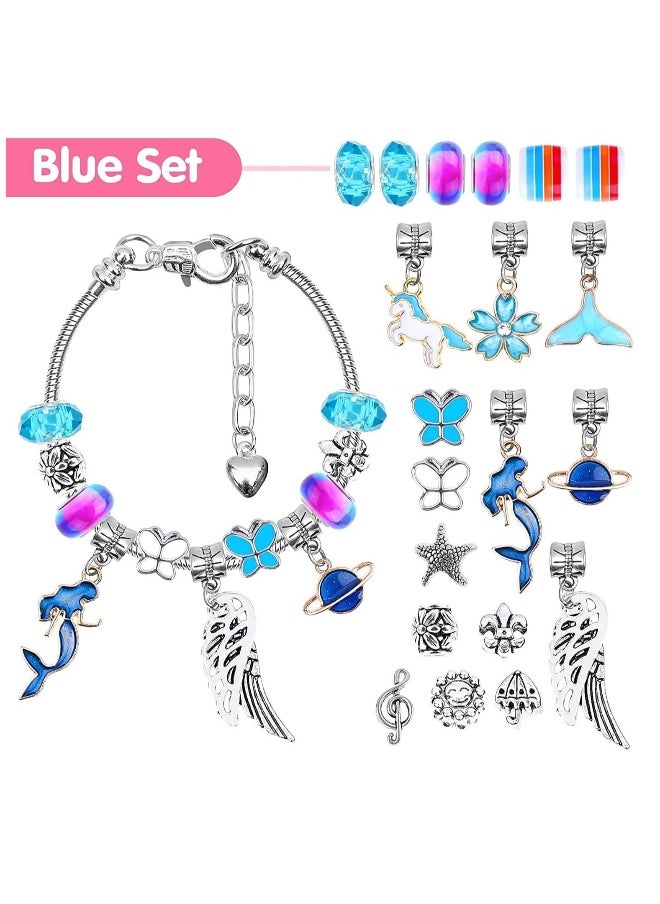 Generic - Bracelets Making Kit, Jewellery Making Supplies Beads, Charm Beads Bracelet Jewelry Kit with Bracelets, Jewelry Charms Gift Set for Adults Kids Girls Beginner Gift Crafts 110Pcs - Image 1