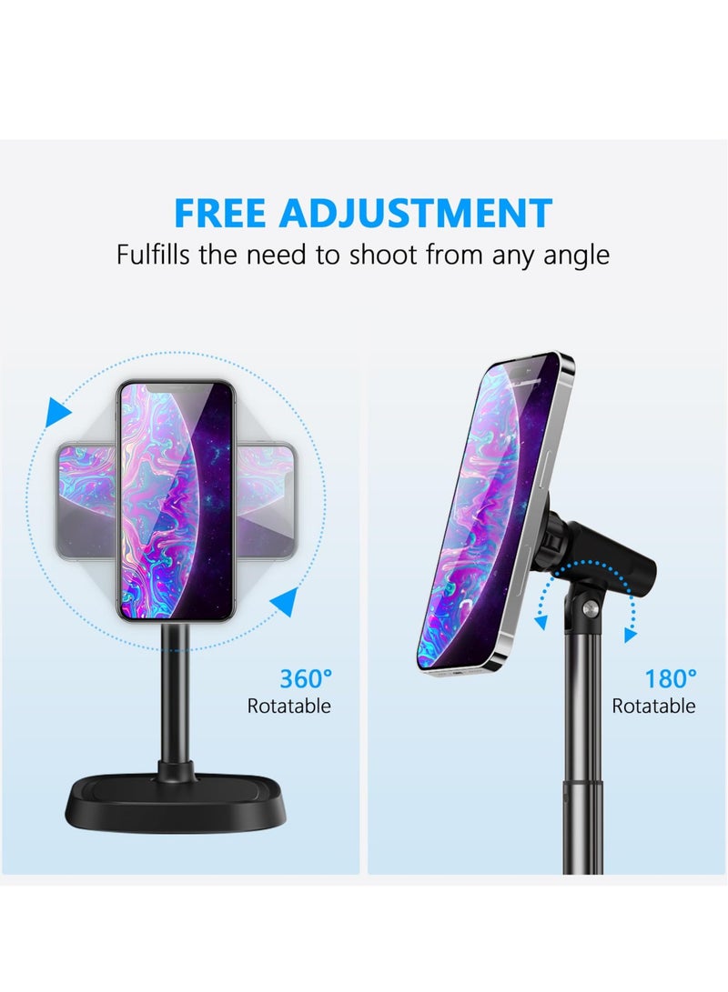 Excefore Magnetic Phone Desk Stand, Compatible with MagSafe for iPhone 15, 14, 13, 12 Pro Max Plus, MagSafe Case, All Smartphones, Height, Angle Adjustable iPhone Stand - Image 4