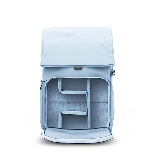 BREVITE - The Runner - Compact Camera Backpacks for Photographers - A Minimalist & Travel-friendly Photography Backpack Compatible With Both Laptop & DSLR Accessories 18L (Misty Blue) - Image 5