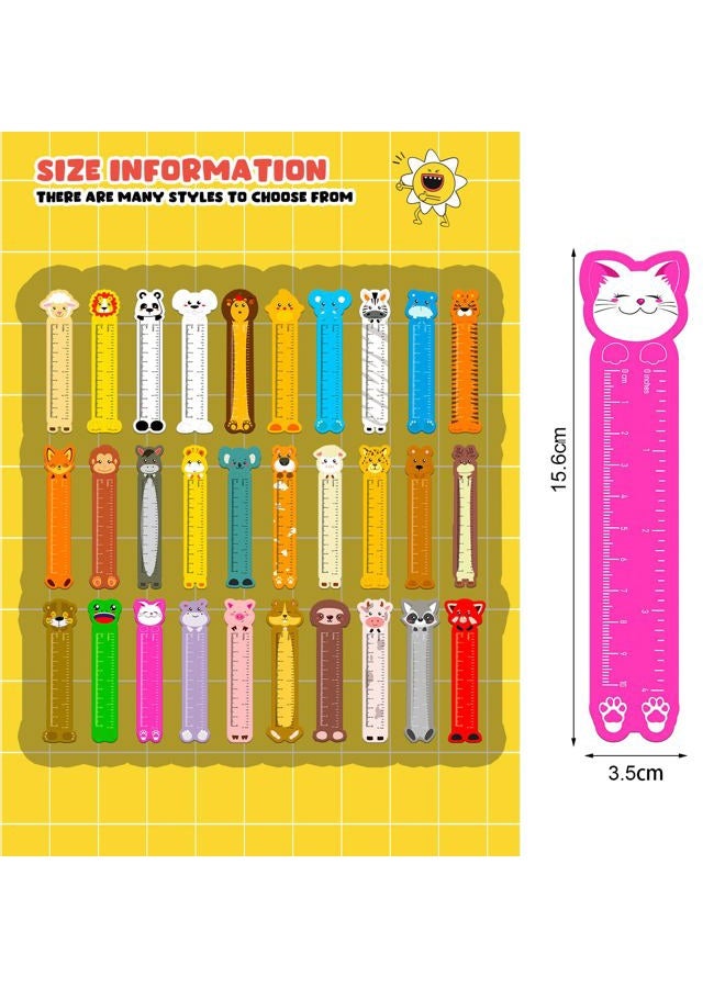 Chinco 60 Pieces Animal Funny Bookmarks Cartoon Cute Bookmarks Reading Ruler Animal Bookmark Animal Theme Kid Bookmark for Kids Girls Students Adult - Image 2