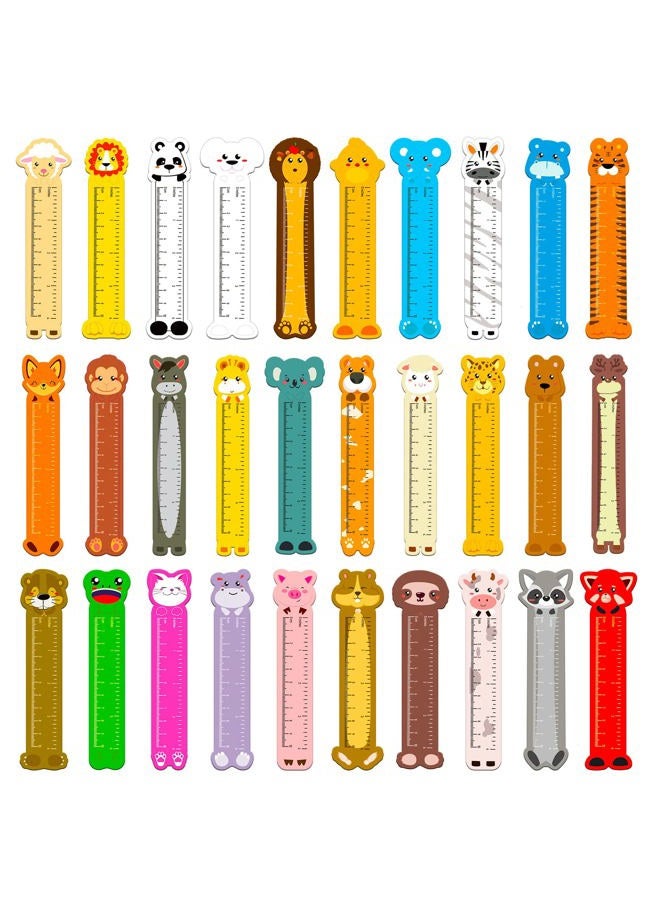 Chinco 60 Pieces Animal Funny Bookmarks Cartoon Cute Bookmarks Reading Ruler Animal Bookmark Animal Theme Kid Bookmark for Kids Girls Students Adult - Image 1