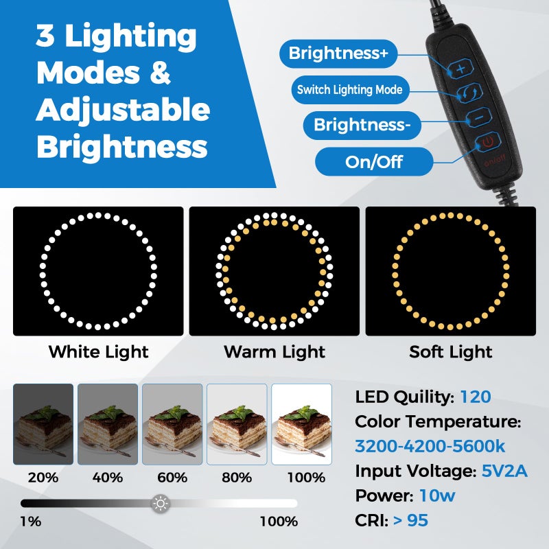 hellovetee Photo Light Box, 12/16/20/24/32 Inch Photography Light Box with CRI>95 120 Light Beads. Dimmable Shooting Tent Kit with White and Warm Light. 6 Color Backdrops Photo Booth for Studio Products Display - Image 3