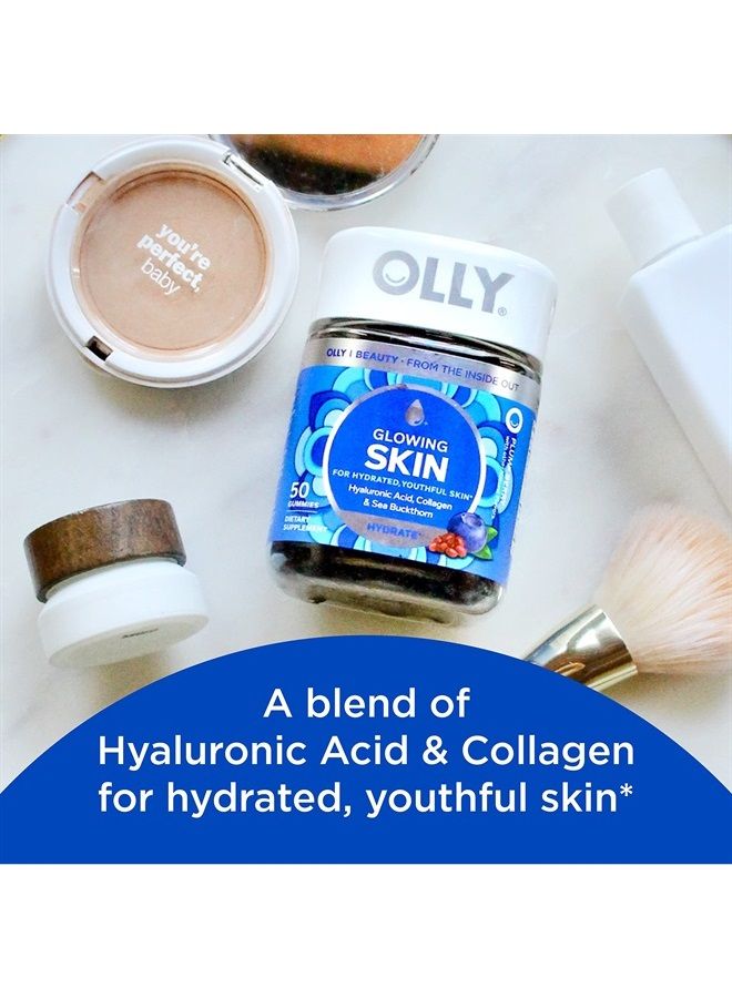 OLLY صمغ البشرة المتوهجة، كمية تكفي 25 يومًا (50 قطعة)، توت ممتلئ، حمض الهيالورونيك، كولاجين، نبق البحر، مكمل غذائي قابل للمضغ (قد يختلف التغليف) - Image 2