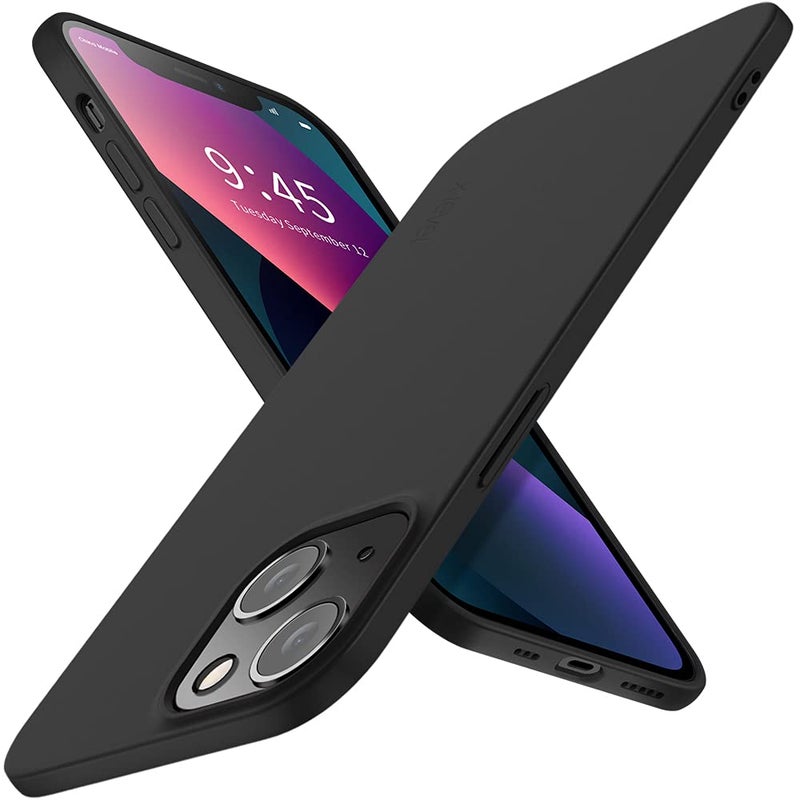 XLevel Compatible iPhone 13 Case Slim Fit UltraThin Guardian Series Soft TPU Matte Finish Coating Phone Cases Lightweight Back Cover for iPhone 13 61with Comfortable Grip 2021 Black