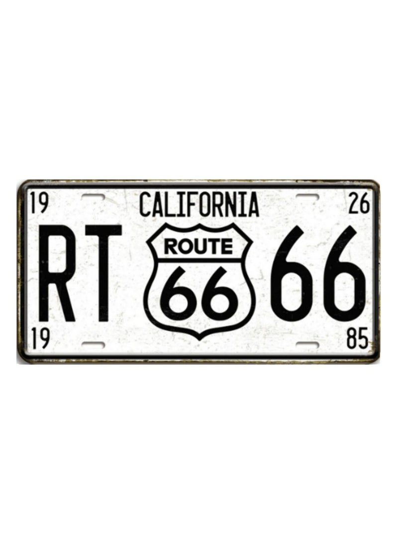 Classic design car metal license plate for decoration - Image 1