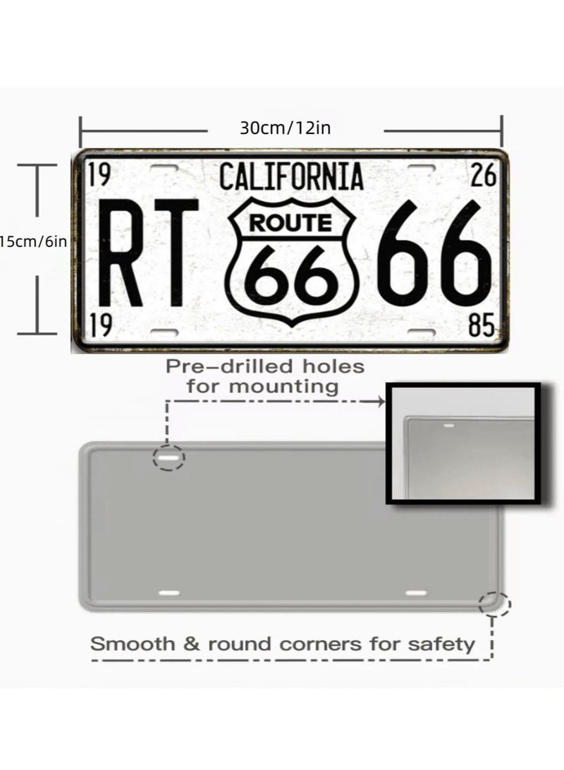 Classic design car metal license plate for decoration - Image 2