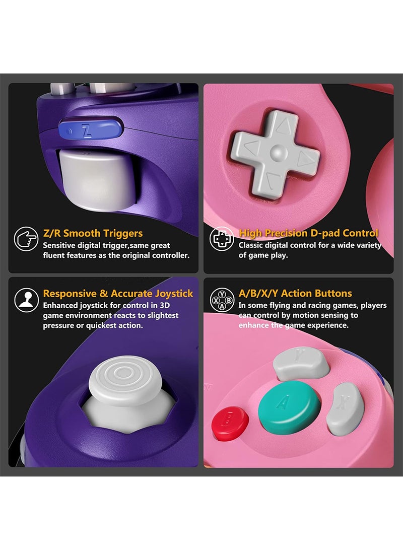 Gamecube Controller Wireless Switch Controller Bluetooth Game Controller Joystick Gamepad 2PCS  - Image 4