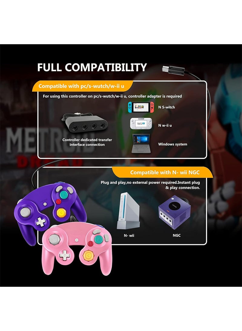Gamecube Controller Wireless Switch Controller Bluetooth Game Controller Joystick Gamepad 2PCS  - Image 3