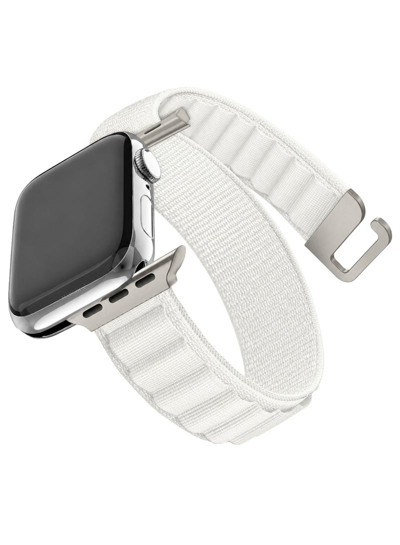حزام حلقة الألبين لساعات آبل 38mm/40mm/41mm حزام رياضي من النايلون متوافق مع ساعة آبل سيريس 7/SE/6/5/4/3/2/1 حزام قابل للتعديل - Image 2