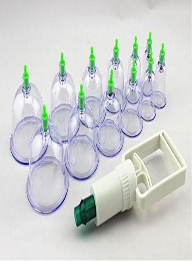 ZEVON Hijama Set| Cupping Therapy Kit| Hijama Cupping Set with Pump and 12 Cups | Relaxation Massage Manual Therapy Kit Cupping Cups for Pain Relief (Multicolor) - Image 2