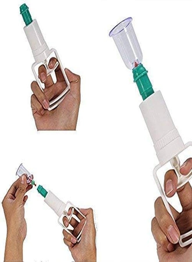 ZEVON Hijama Set| Cupping Therapy Kit| Hijama Cupping Set with Pump and 12 Cups | Relaxation Massage Manual Therapy Kit Cupping Cups for Pain Relief (Multicolor) - Image 3