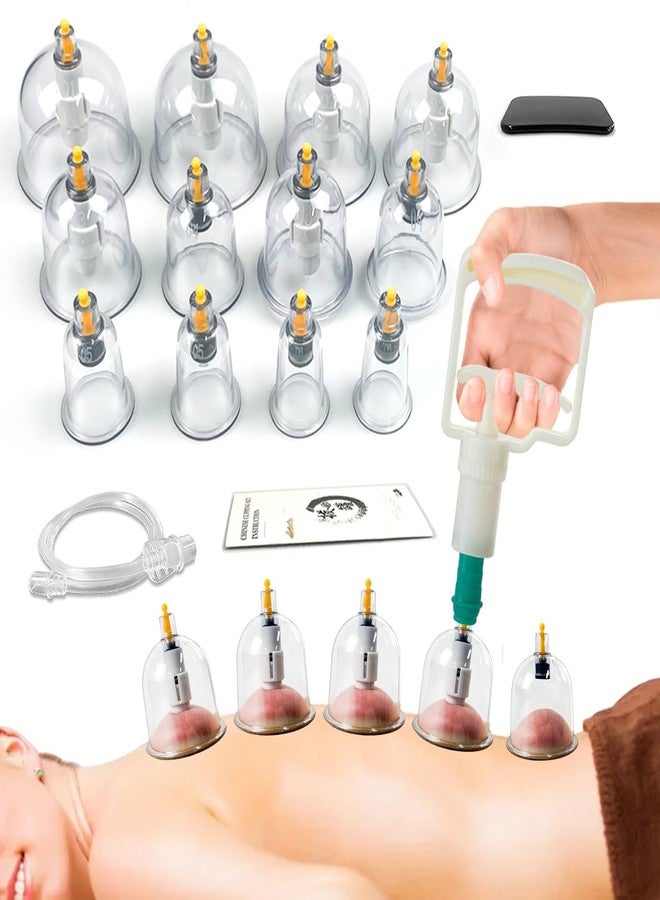 ZEVON Hijama Set| Cupping Therapy Kit| Hijama Cupping Set with Pump and 12 Cups | Relaxation Massage Manual Therapy Kit Cupping Cups for Pain Relief (Multicolor) - Image 1