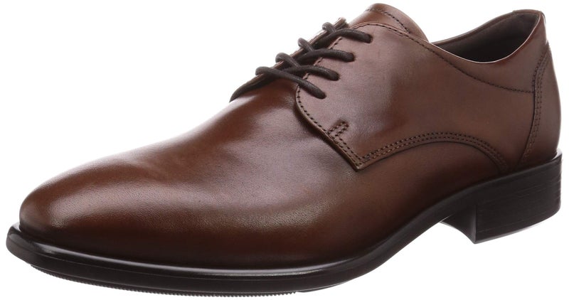 ECCO mens Citytray Plain Toe Tie Oxford Cognac 995 US