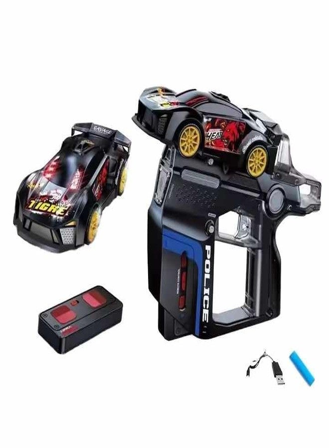 Brighterbee 2-Player Infrared Battle RC Car Toy with Dual Remotes | Shoot & Knock-Down Action Game | Time-Bound Dodge & Shoot Knock-Down Game | Interactive Racing & Target Toy for Kids (Black) - Image 3
