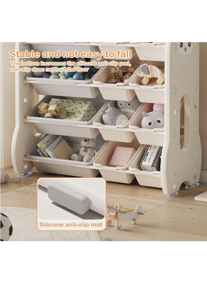 Beauenty Toy Organizers raks,Kids Organizer for Toys, Toddler Bedroom Furniture for Toys - Image 5