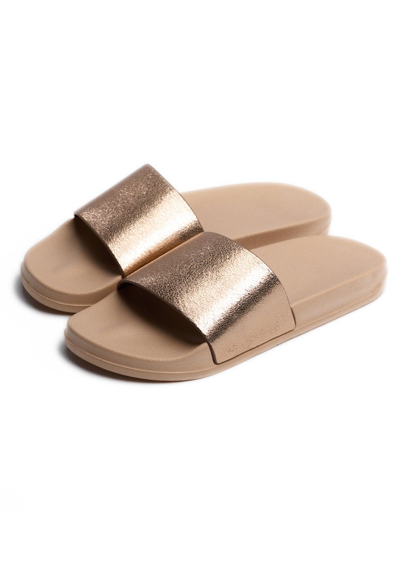 Onda Onda Galaxy slide slipper for women - Light bronze  - Image 1