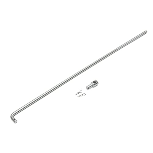 MOTOQUEEN Throttle Rod 14.96” Throttle Linkage Universal Car Clip Accelerator Adjustable for Camaro 1967-1969 | for Nova 1968-1969 | for Chevelle & for El Camino 1964-1969 - Image 1
