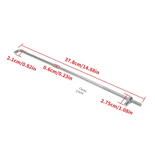MOTOQUEEN Throttle Rod 14.96” Throttle Linkage Universal Car Clip Accelerator Adjustable for Camaro 1967-1969 | for Nova 1968-1969 | for Chevelle & for El Camino 1964-1969 - Image 3