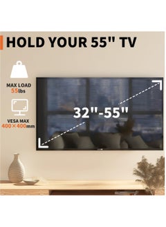 FlashHawk Mobile TV Stand for 32 to 55 inch TVs, Height Adjustable Portable TV Stand with Wheels and Tray for Audio-Visual Devices,Bedroom, Living Room  - Image 2