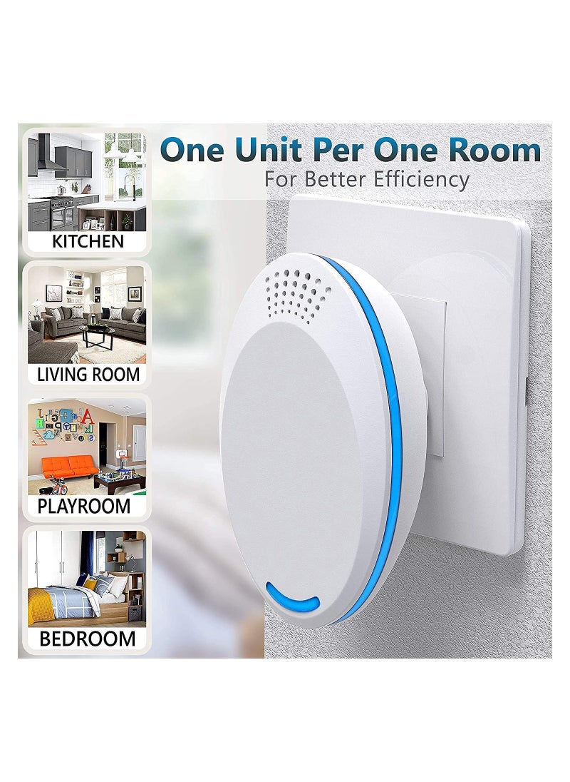 Generic - Ultrasonic Pest Repeller Plug-In - Electronic Insect Control Defender 2Pack - Roach Bed Bug Mouse Rodent Mosquito Killer - Indoor Reject Repellent - For roach Ants Mice Fly Rat - Image 1