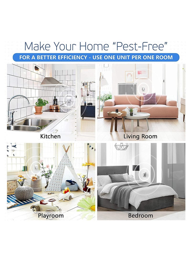 Generic - Ultrasonic Pest Repeller Plug-In - Electronic Insect Control Defender 2Pack - Roach Bed Bug Mouse Rodent Mosquito Killer - Indoor Reject Repellent - For roach Ants Mice Fly Rat - Image 1
