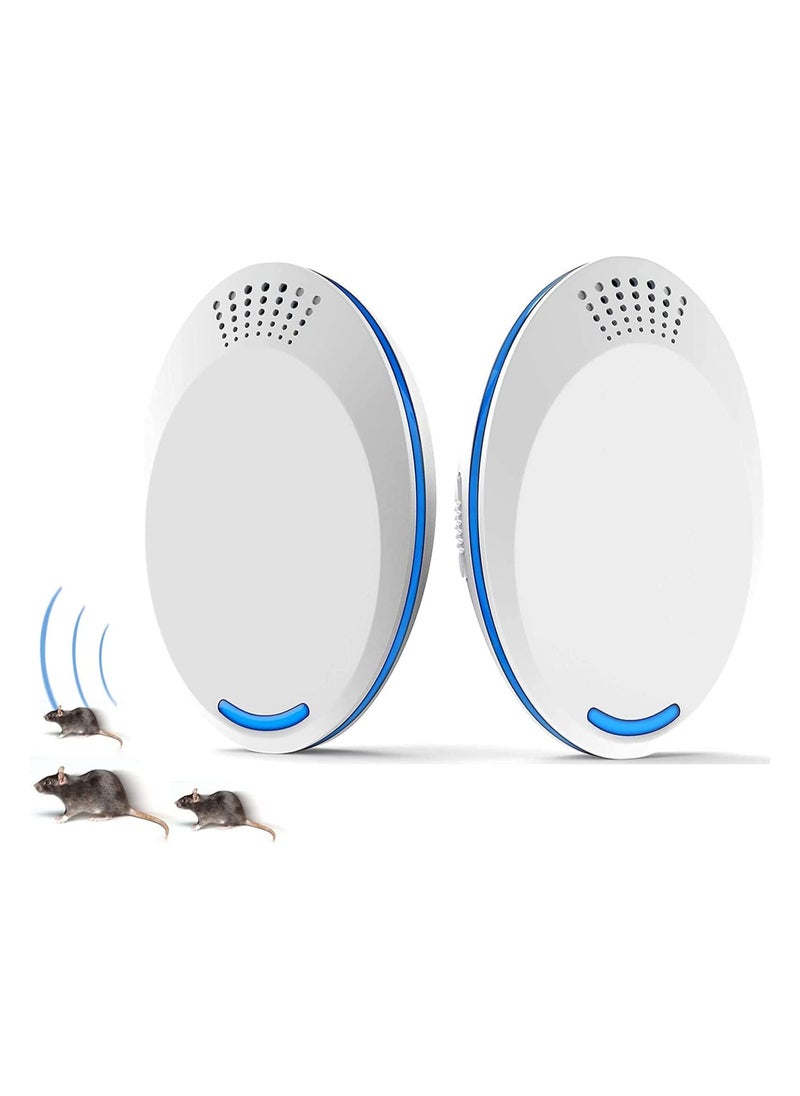 Generic - Ultrasonic Pest Repeller Plug-In - Electronic Insect Control Defender 2Pack - Roach Bed Bug Mouse Rodent Mosquito Killer - Indoor Reject Repellent - For roach Ants Mice Fly Rat - Image 1