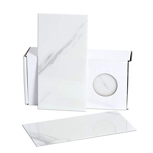 BeNice Peel and Stick Backsplash Large Bathroom Subway Tiles,Kitchen Shower Wall Stickers Waterproof(23Tiles) Fishbelly White - Image 1