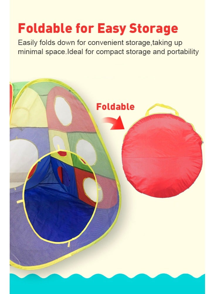 Forthcan Kids Play Tent 5 in 1 with Pop Up Tunnel and Ball Pit, Indoor Outdoor Toddler Playhouse for Boys and Girls Ages 3-6, Fun Birthday Party Gift - Image 5