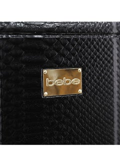 bebe MARTA Hardside Luggage on Wheels for Unisex | Ultra Lightweight ABS on with Spinner Wheels 4 Color Black/Gold  - Image 2