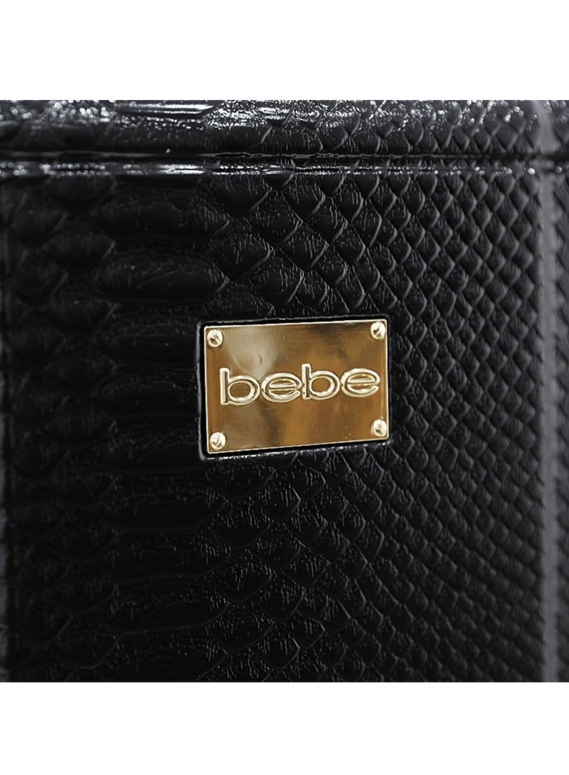 bebe MARTA Hardside Luggage on Wheels for Unisex | Ultra Lightweight ABS on with Spinner Wheels 4 Color Black/Gold - Image 2